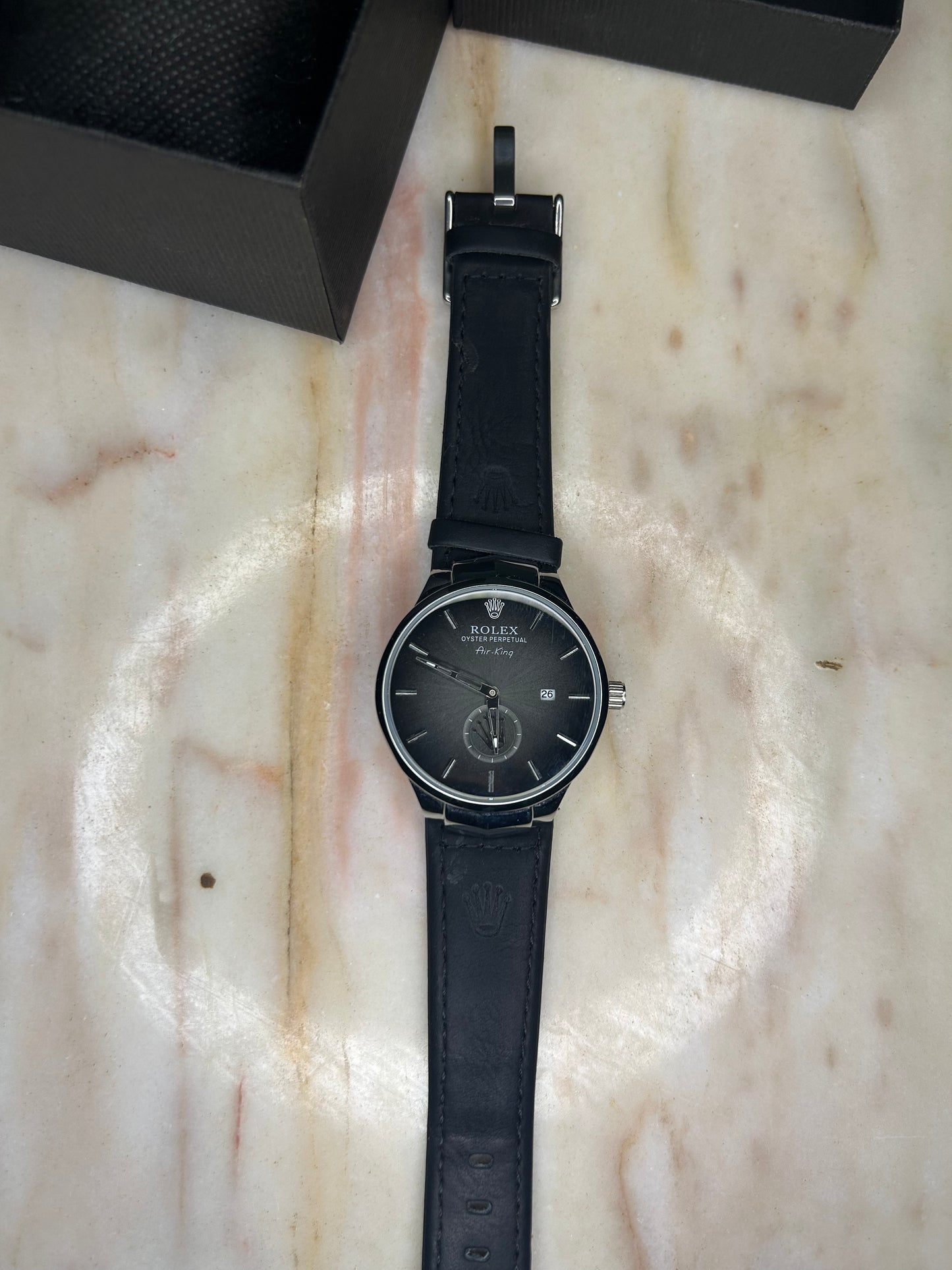 Rolex Montre Homme – Bracelet Cuir