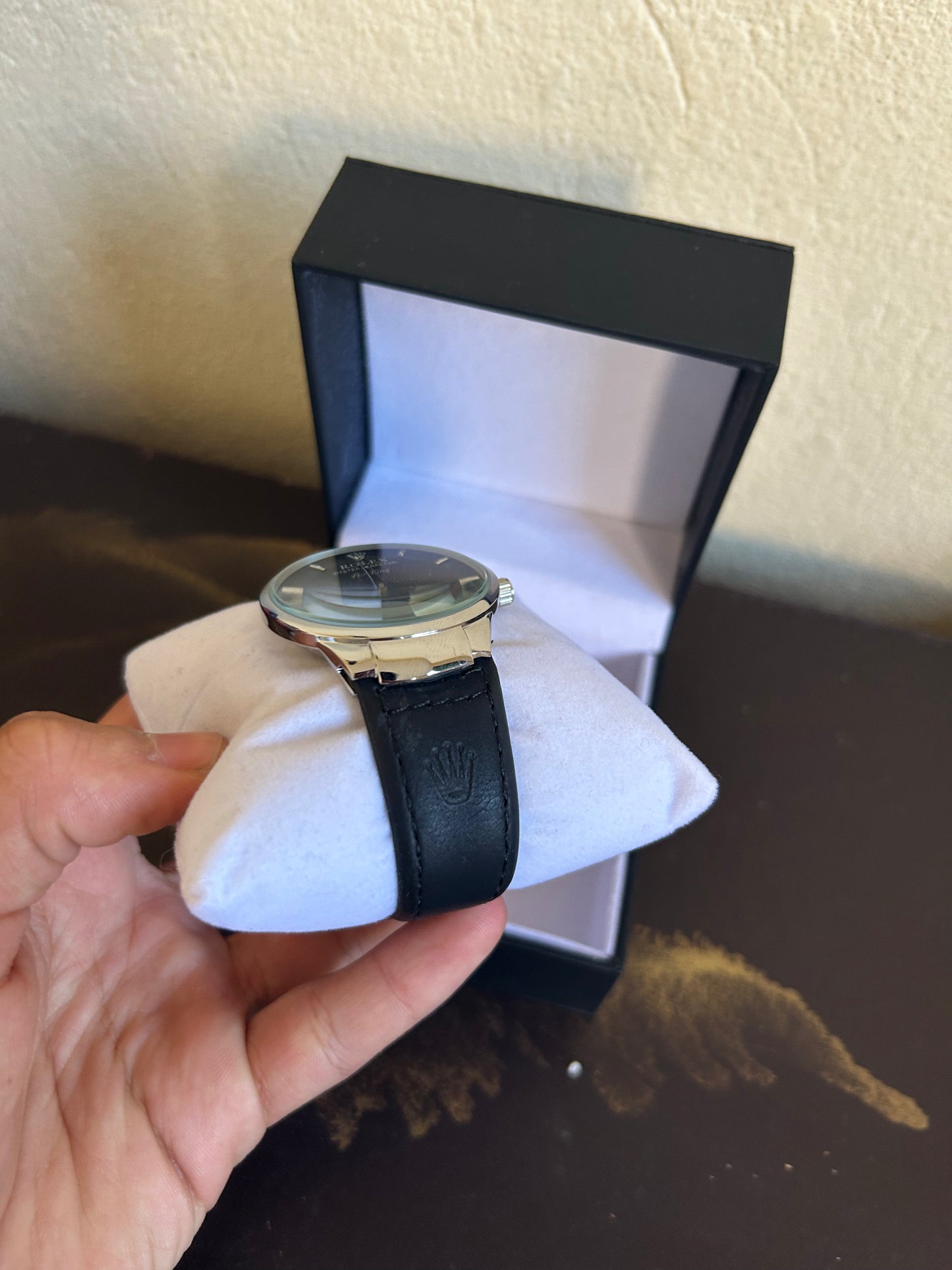 Rolex Montre Homme – Bracelet Cuir