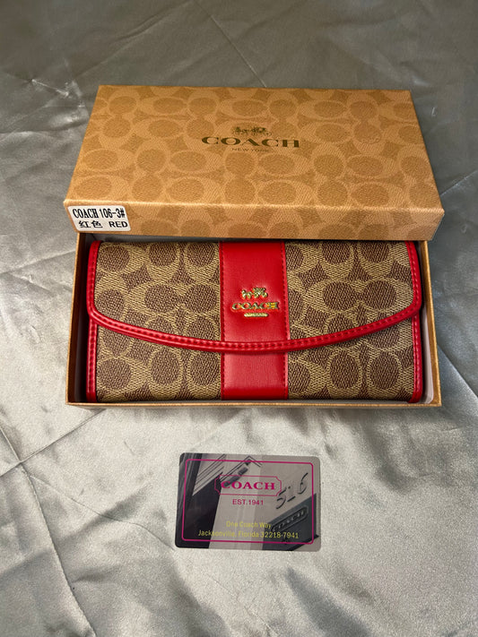 Coach Large Wallet Femme