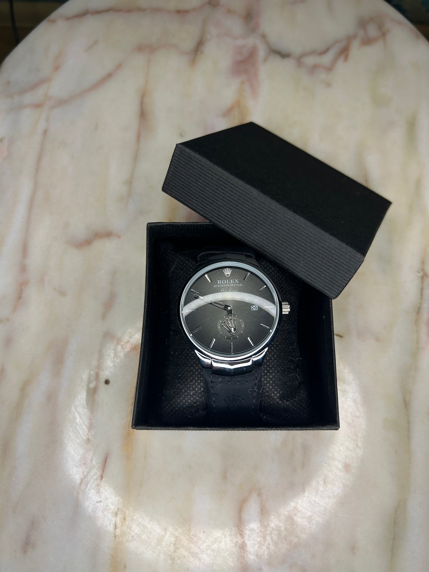 Rolex Montre Homme – Bracelet Cuir