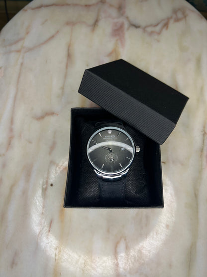 Rolex Montre Homme – Bracelet Cuir