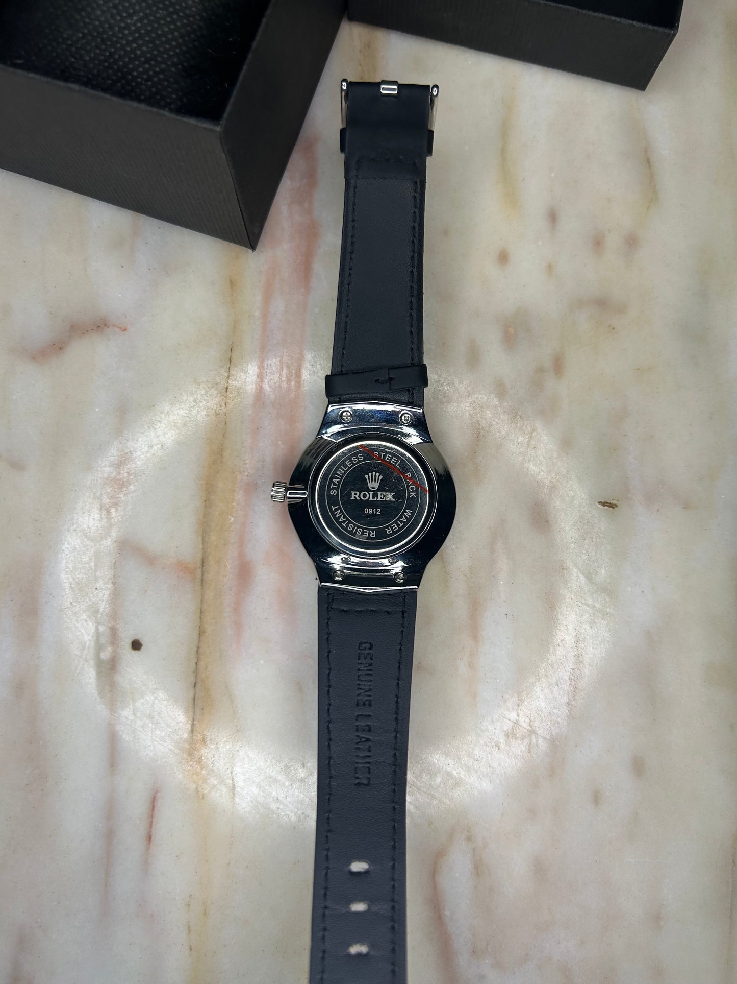 Rolex Montre Homme – Bracelet Cuir