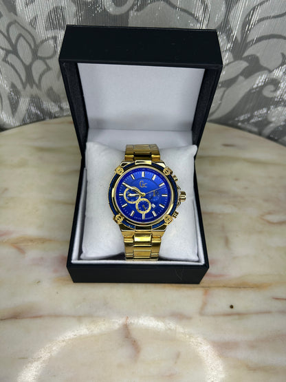 Gc Homme Bracelet Or Tableau Bleu