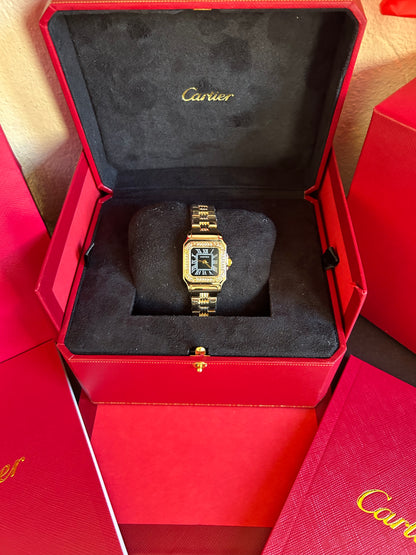 Cartier Femme – Tableau Noir Avec Coffre+bouquet