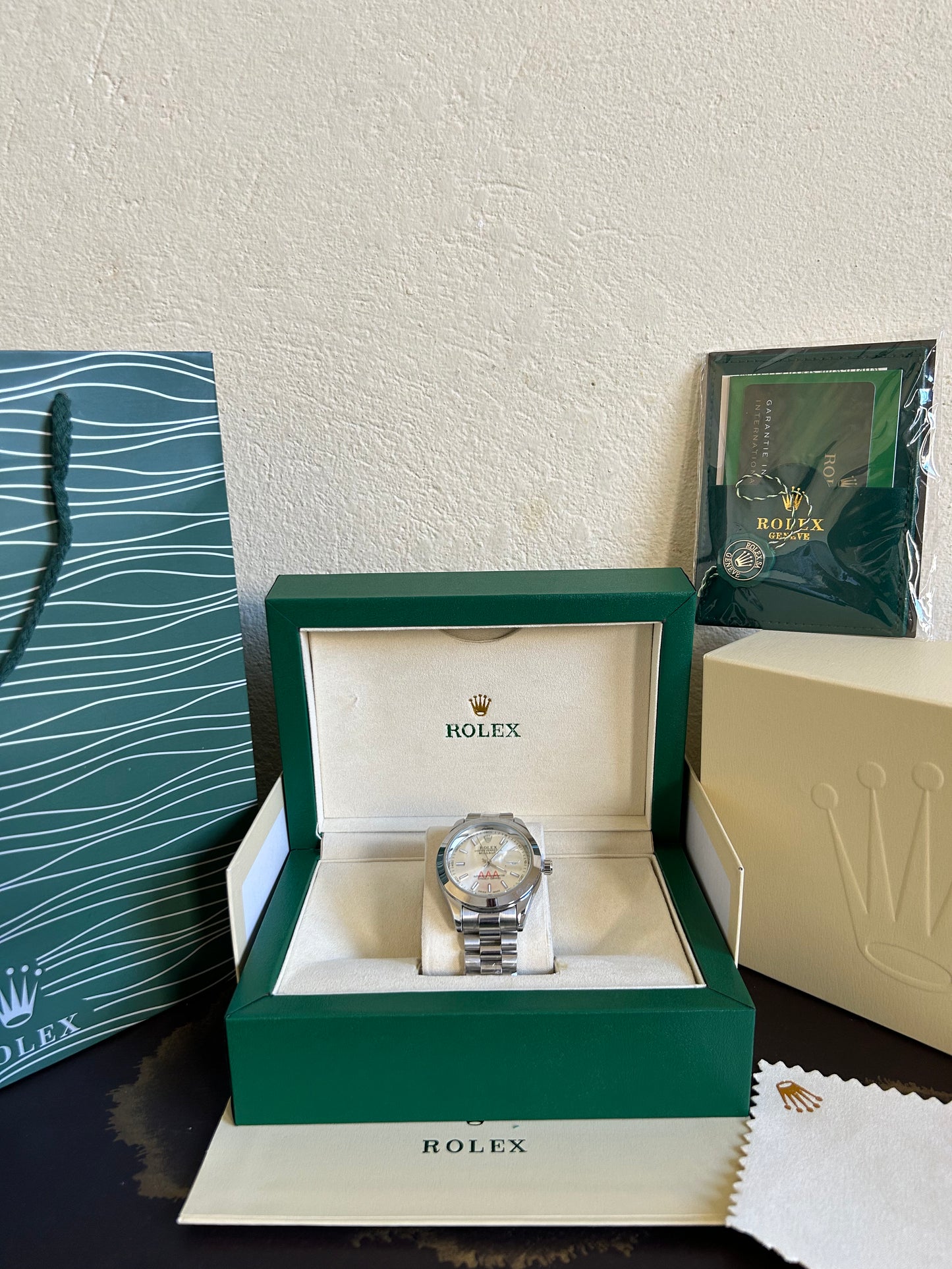 Rolex Oyster Gris Avec Coffre – Homme