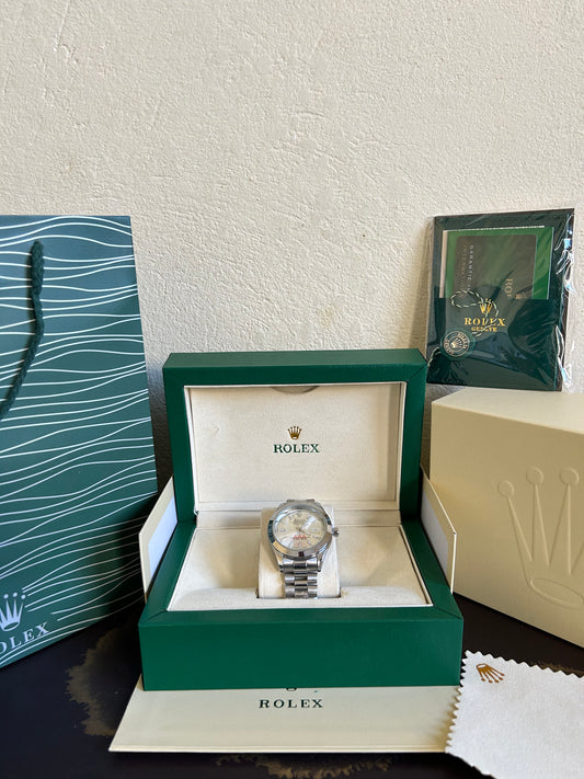 Rolex Oyster Gris Avec Coffre – Homme