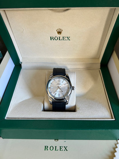 Rolex Oyster Silicone Blanc Avec Coffre – Homme