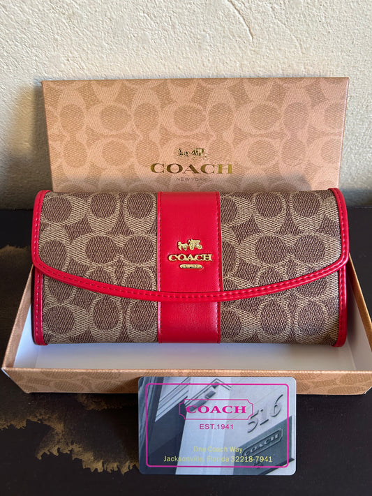 Coach Large Wallet Femme