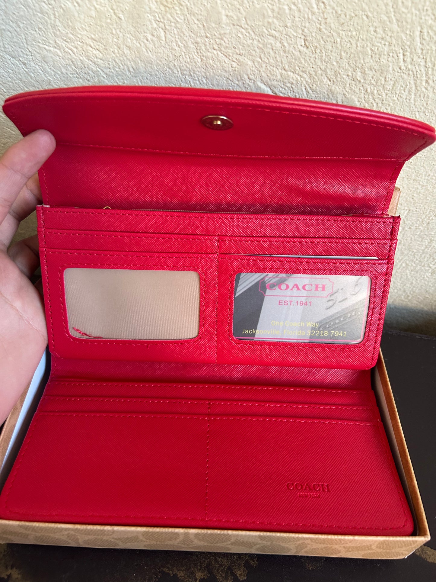 Coach Large Wallet Femme