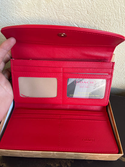 Coach Large Wallet Femme