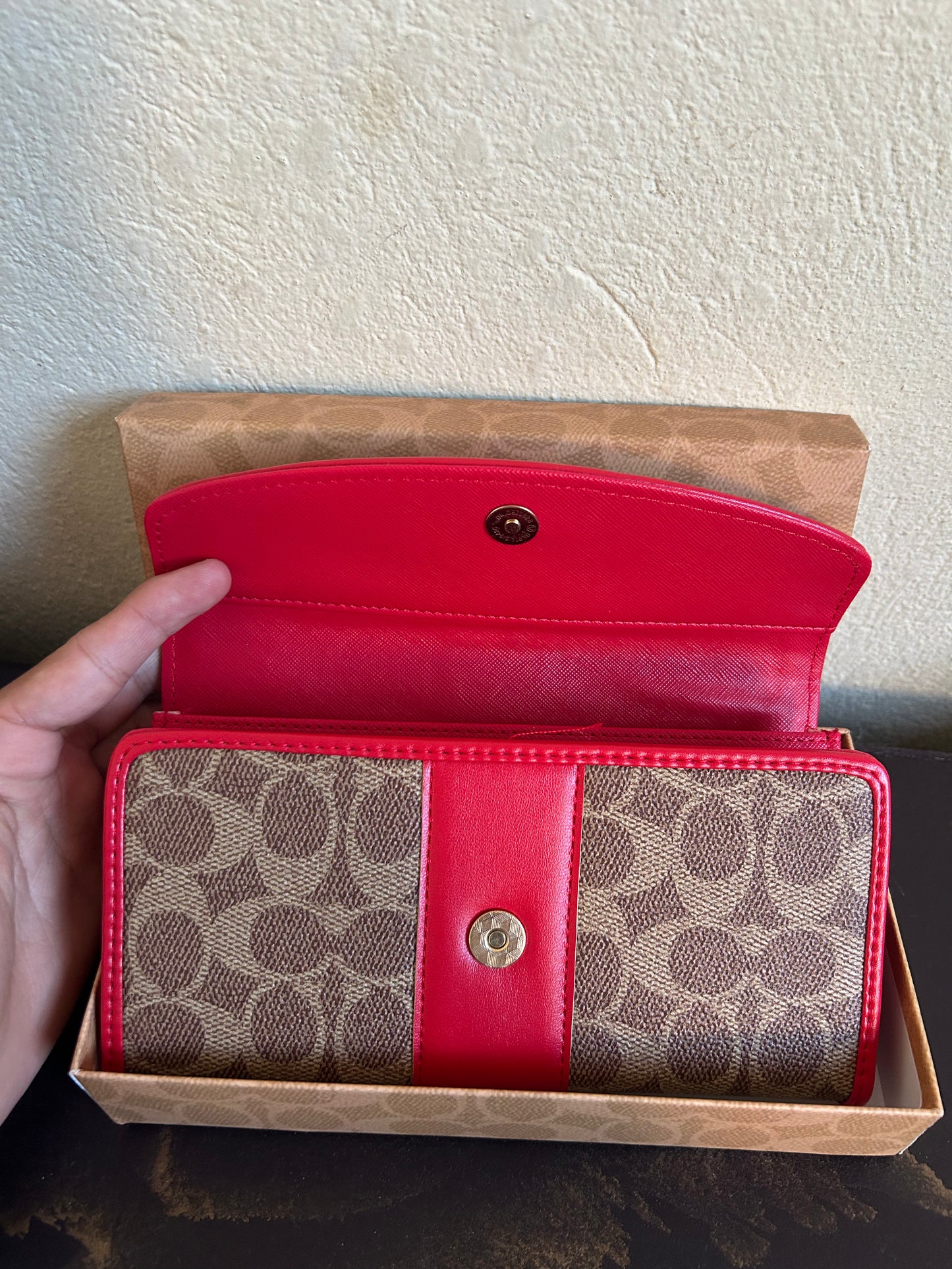 Coach Large Wallet Femme