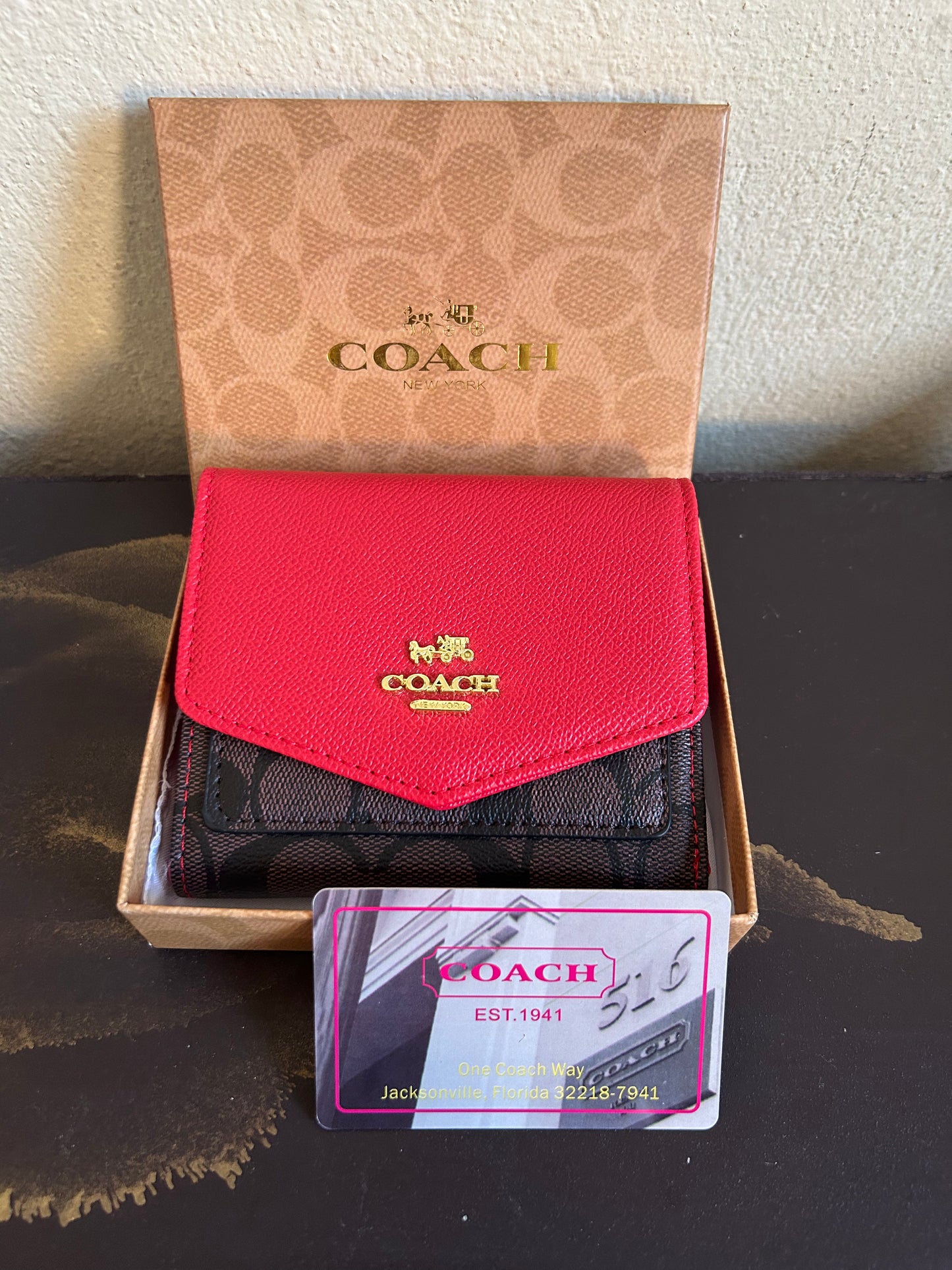 COACH Mini Wallet Femme